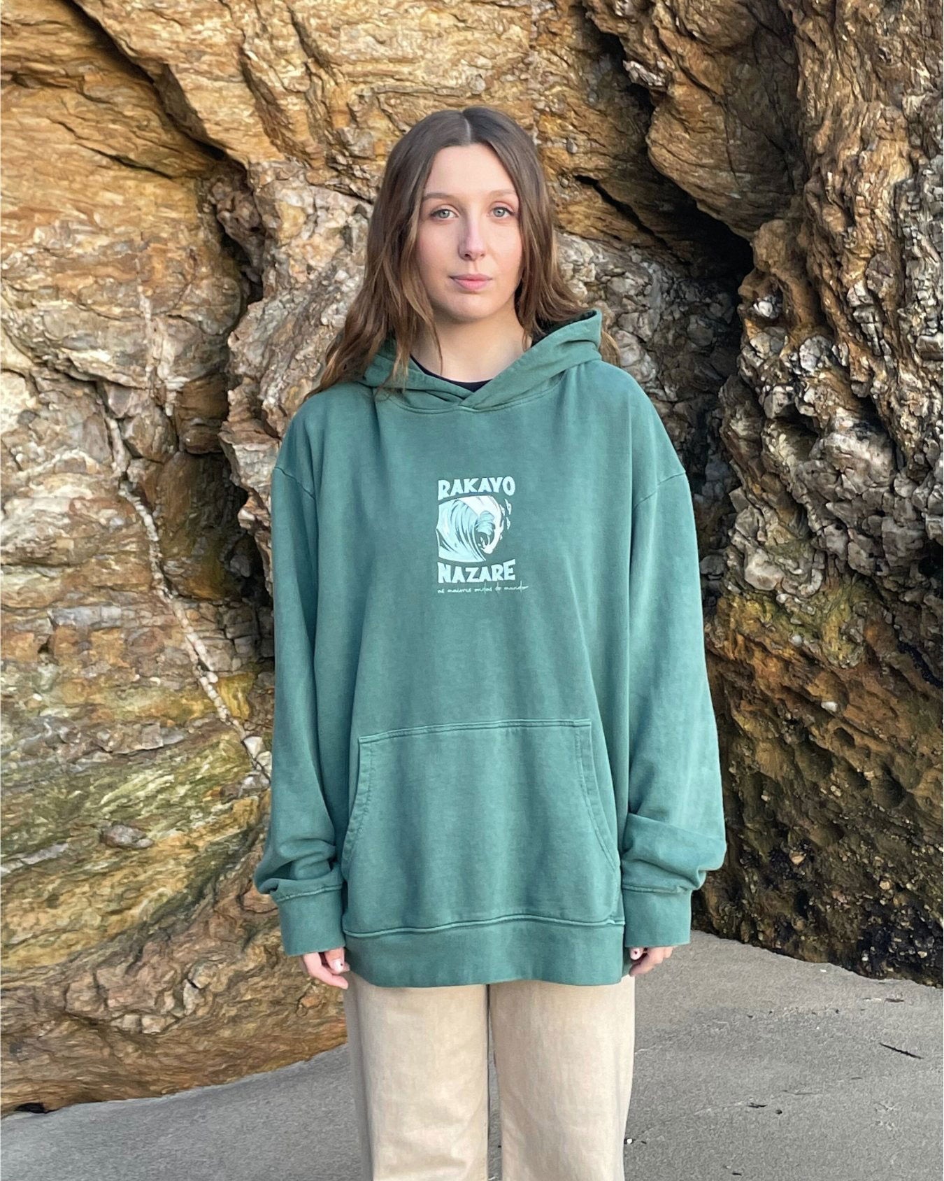 NAZARE GREEN HOODIE - Rakayo Crew