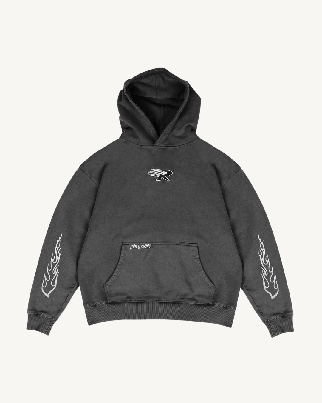 RK BLACK FLAMES HOODIE - Rakayo Crew